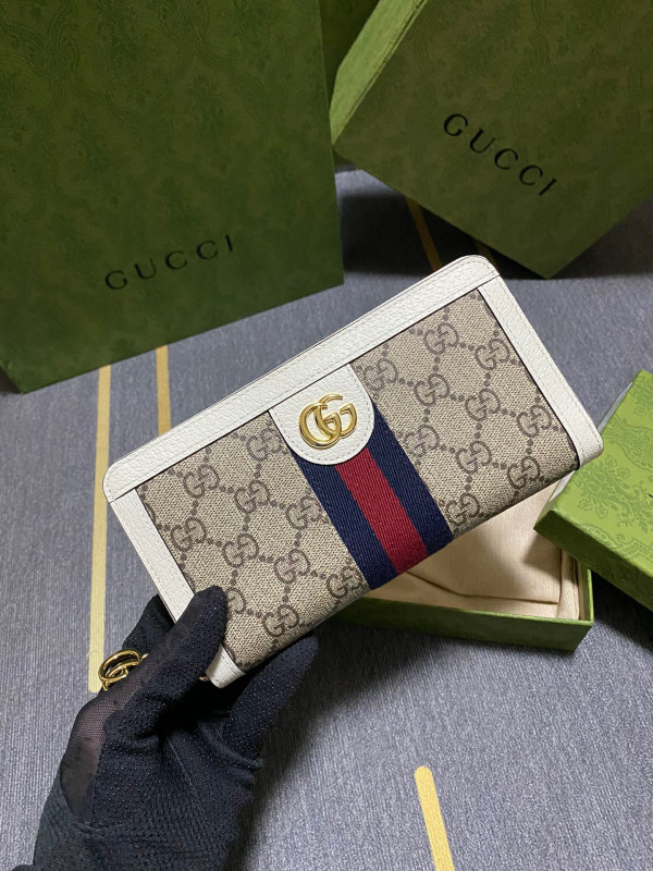 G*u*i ophidia gg zip around wallet