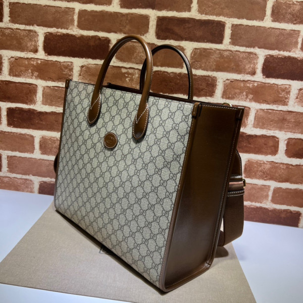 G*u*i medium tote with interlocking g