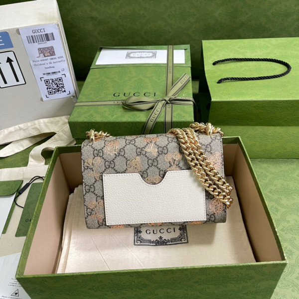 G*u*i padlock small berry shoulder bag