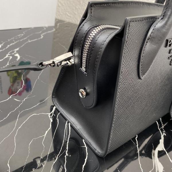 pra*a saffiano leather pra*a monoCh*0me bag