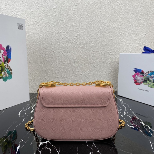 Pra*a saffiano leather