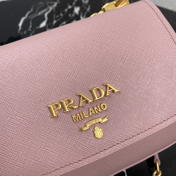 Pra*a saffiano leather