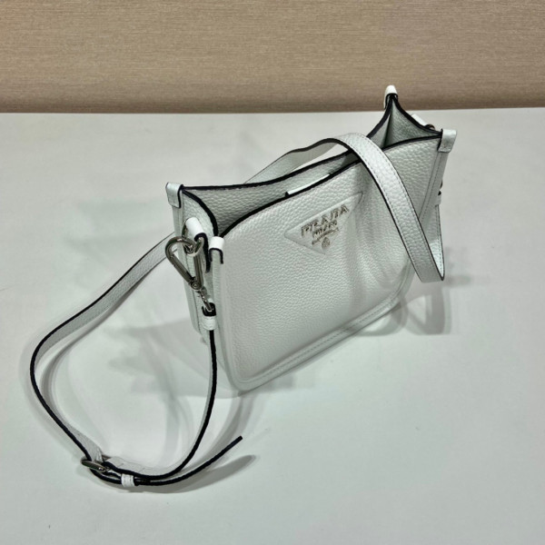 Pra*a leather mini shoulder bag