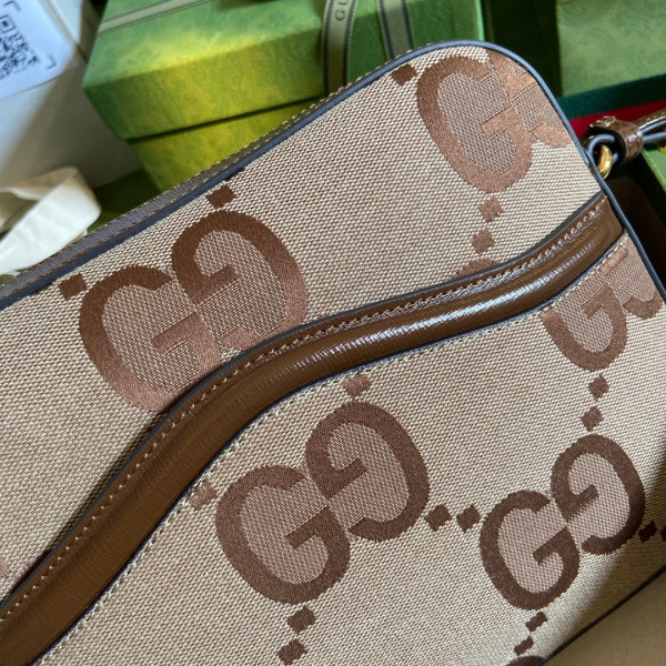 G*u*i messenger bag with jumbo gg