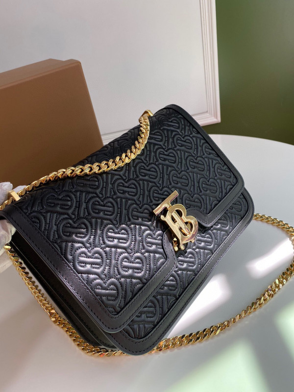 B**rry medium quilted monogram lambskin tb bag