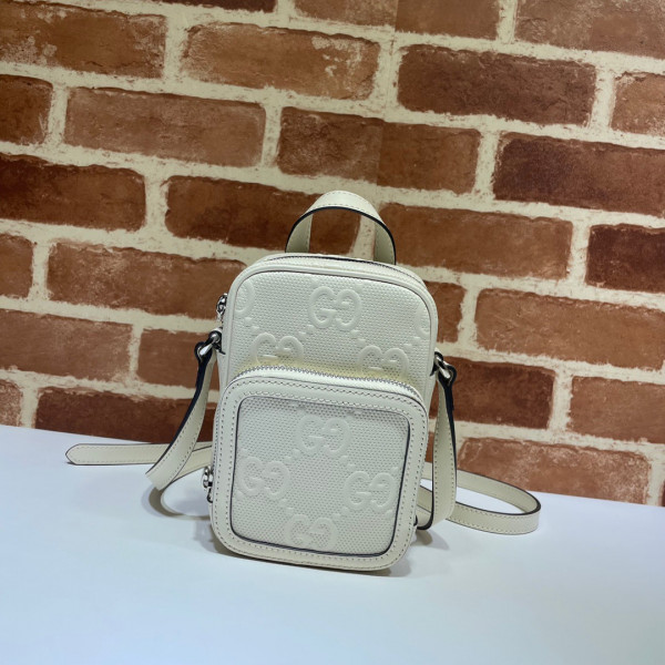 G*u*i gg embossed mini bag