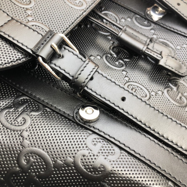 G*u*i gg embossed backpack