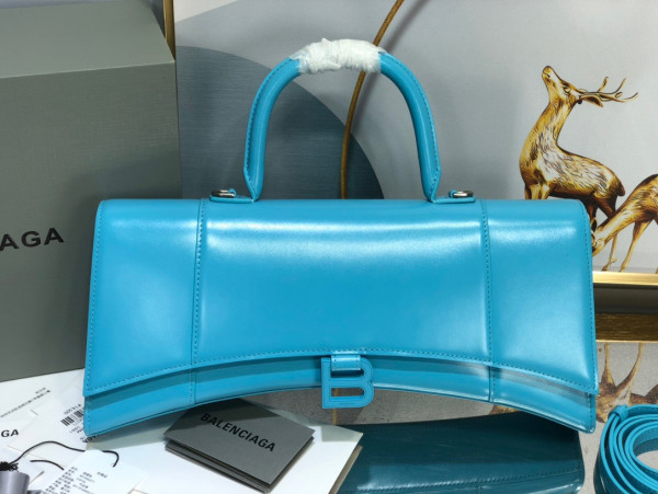 Ba*len*cia*ga hourglass stretched top handle bag