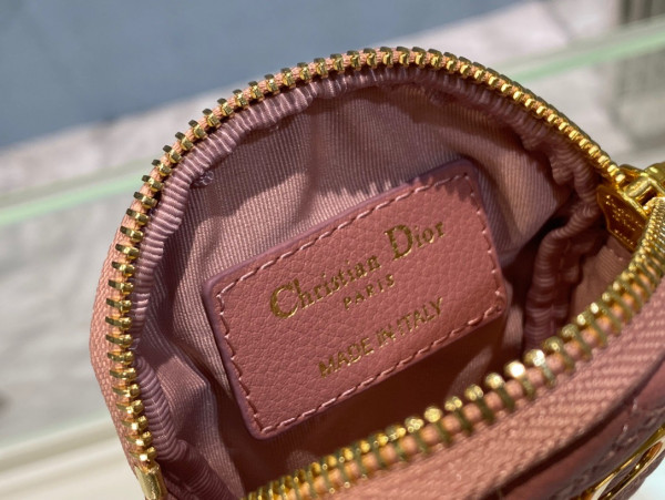 D*or detachable D*or caro round coin purse