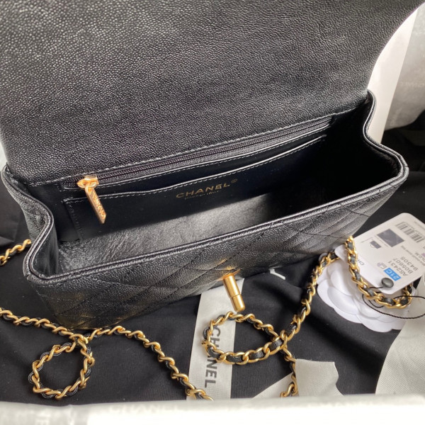 CL MINI FLAP BAG WITH TOP HANDLE
