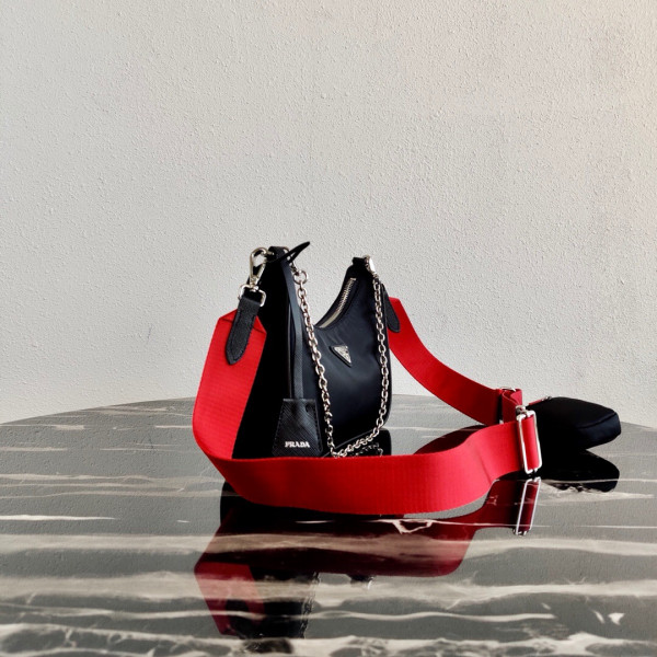 Pra*a nylon hobo bag