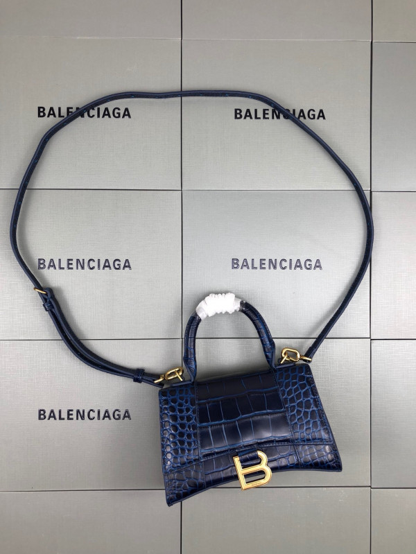 Ba*len*cia*ga hourglass xs top handle bag