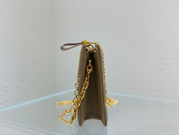 D*or caro zipped pouch with chain