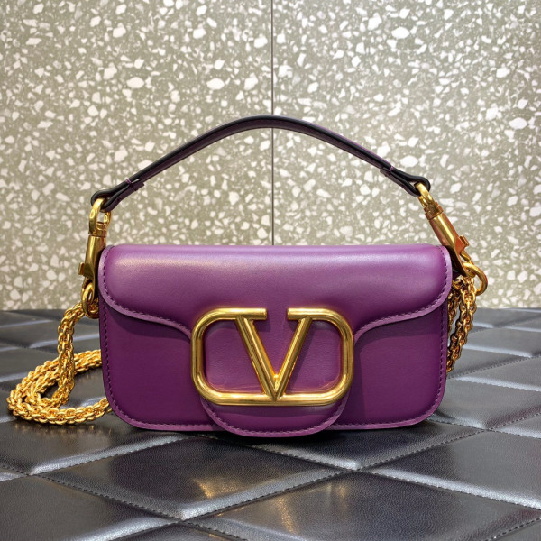 VALENTINO LOCÒ SMALL SHOULDER BAG IN CALFSKIN