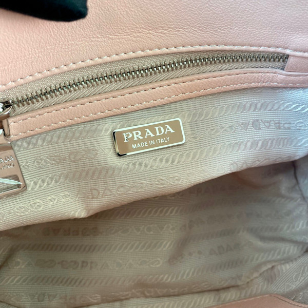 Pra*a galleria satin mini-bag with crystals
