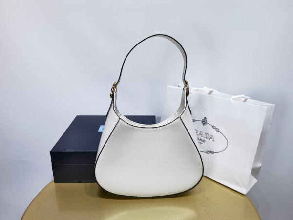Pra*a leather shoulder bag