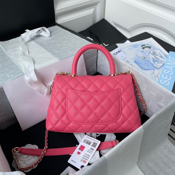 CL FLAP BAG WITH TOP HANDLE