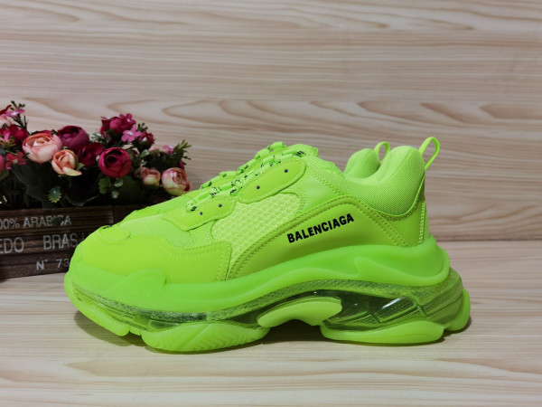 Ba*len*cia*ga triple s trainers clear sole fllo yellow 541624 w09o1 9002