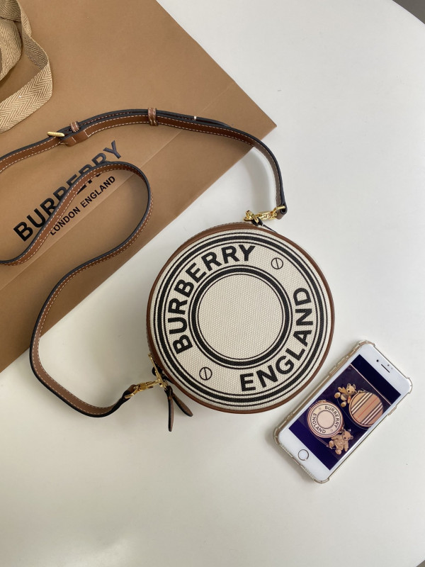 B**rry logo graphic canvas and leather l**ise bag