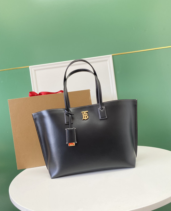 B**rry medium monogram motif leather tote