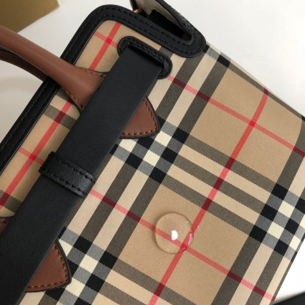 B**rry the mini vintage check triple stud belt bag