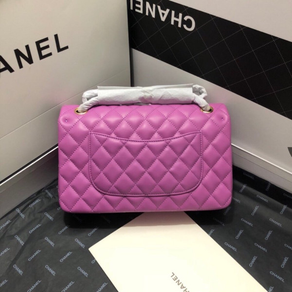 CL FLAP BAG LAMBSKIN