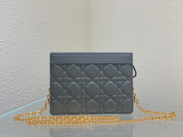 D*or caro zipped pouch with chain