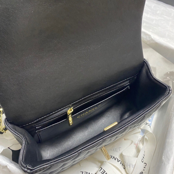 CL MINI FLAP BAG WITH TOP HANDLE