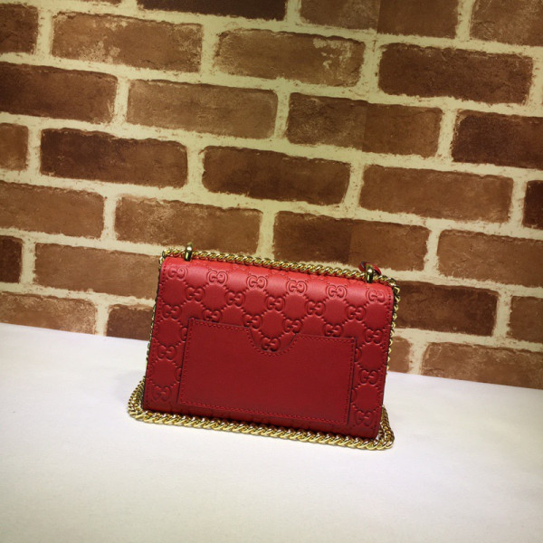 G*u*i padlock small G*u*i signature shoulder bag