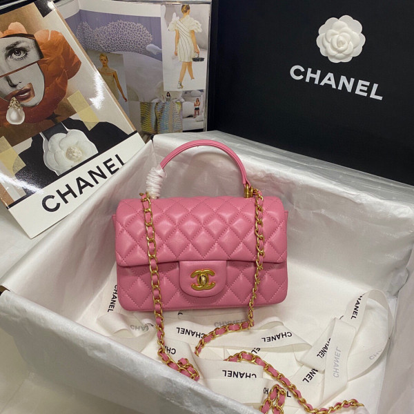 CL MINI FLAP BAG WITH TOP HANDLE