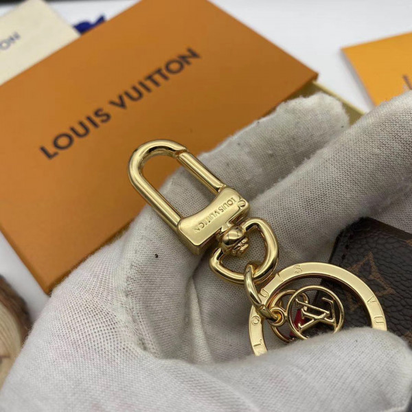 l**is V*t*n kirigami pouch bag charm and key holder