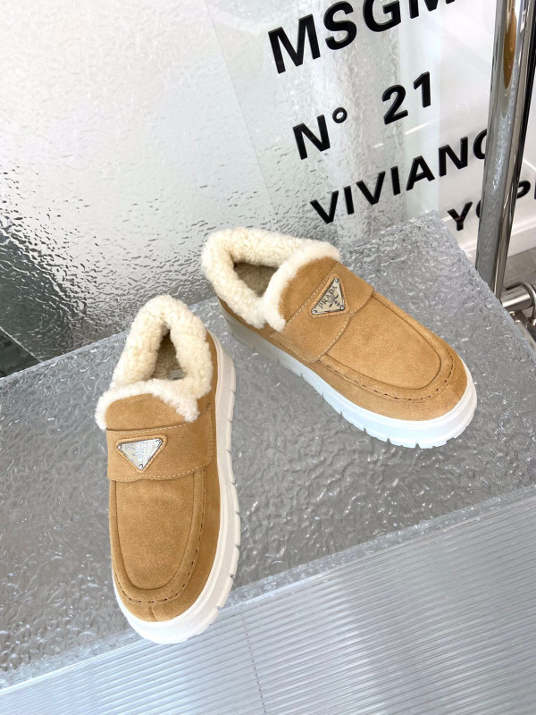Pra*a suede loafer booties