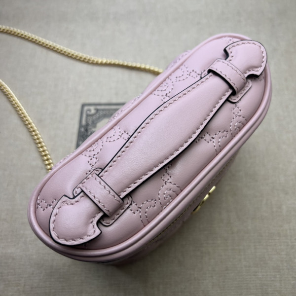 G*u*i gg matelassé top handle mini bag