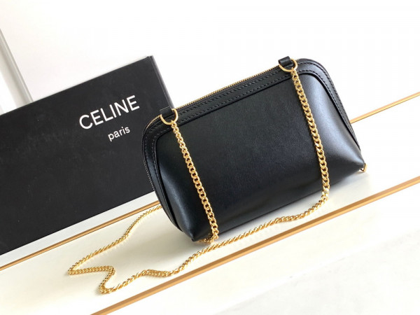 Ce**e clutch on chain cuir triomphe