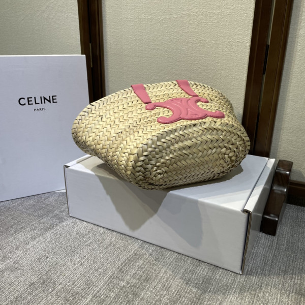Ce**e triomphe Ce**e classic panier in palm leaves and calfskin