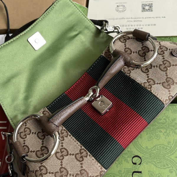 G*u*i horsebit chain small shoulder bag