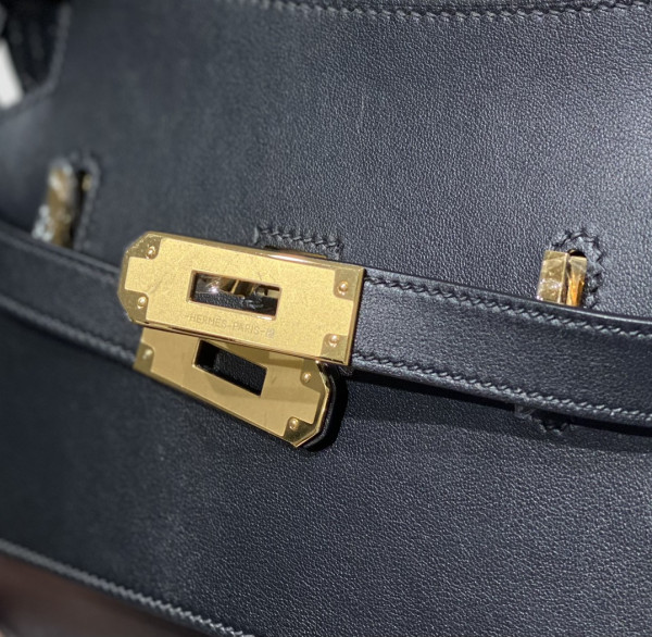 H**mes jypsiere mini bag in swift leather gris meyer