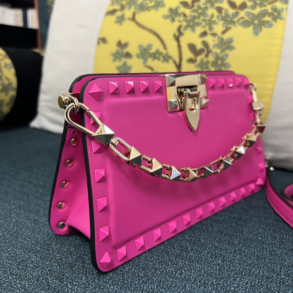 VALENTINO ROCKSTUD CALFSKIN CLUTCH