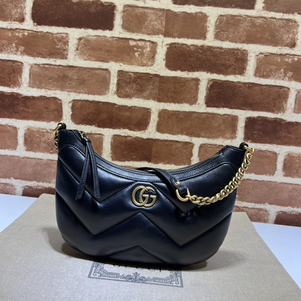 G*u*i gg marmont half-moon-shaped small bag