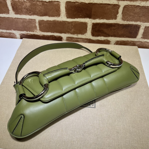 G*u*i horsebit chain big shoulder bag