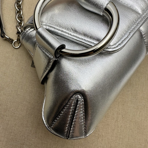 G*u*i horsebit chain big shoulder bag