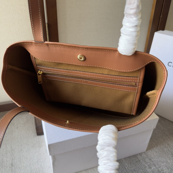 Ce**e small cabas in triomphe canvas-26.5*23*12cm