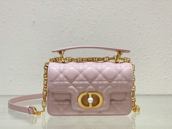 mini D*or jolie top handle bag-19 x 12 x 6 cm