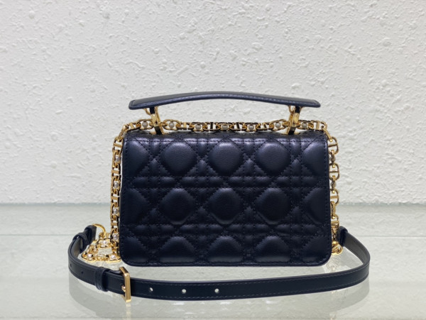 mini D*or jolie top handle bag-19 x 12 x 6 cm