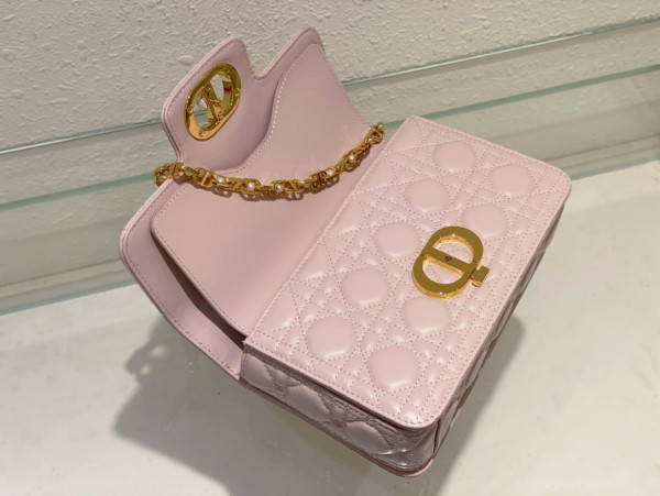 small D*or jolie top handle bag-22 x 14 x 8 cm