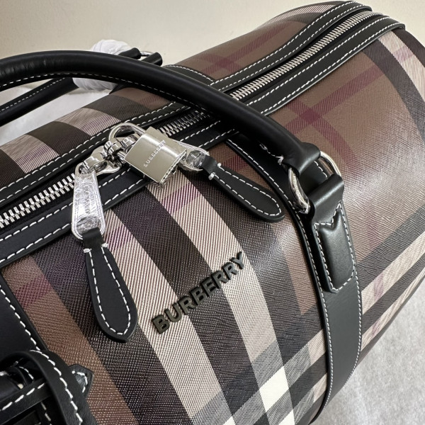 B**rry check bowling bag-49*25*28cm