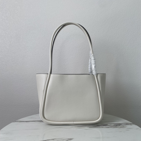 Pra*a medium leather handbag-25*18.5*12.5cm