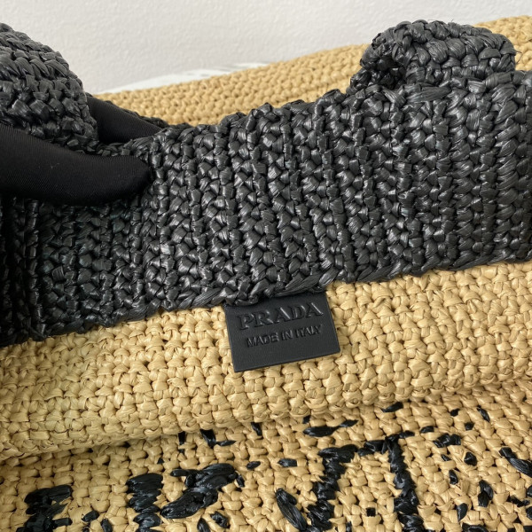 Pra*a crochet tote bag-48*34*16cm