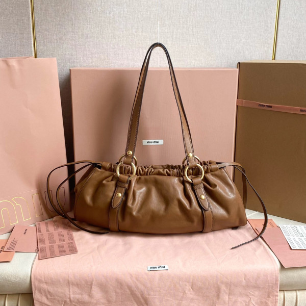 MIUMIU Joie nappa leather bag-44 X 16 X10.5cm