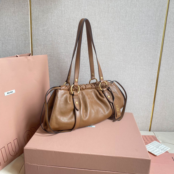 MIUMIU Joie nappa leather bag-44 X 16 X10.5cm